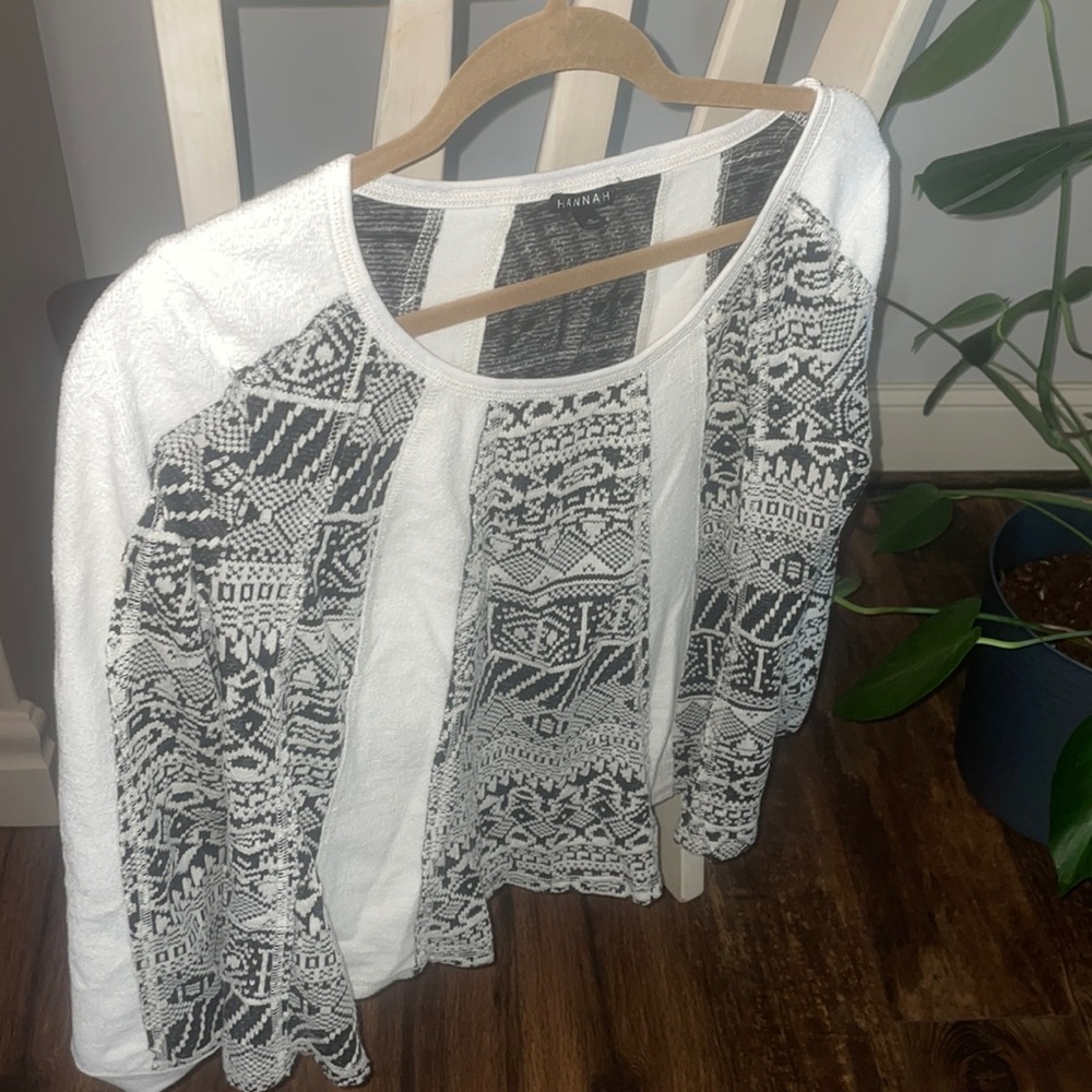 Aztec print sweater